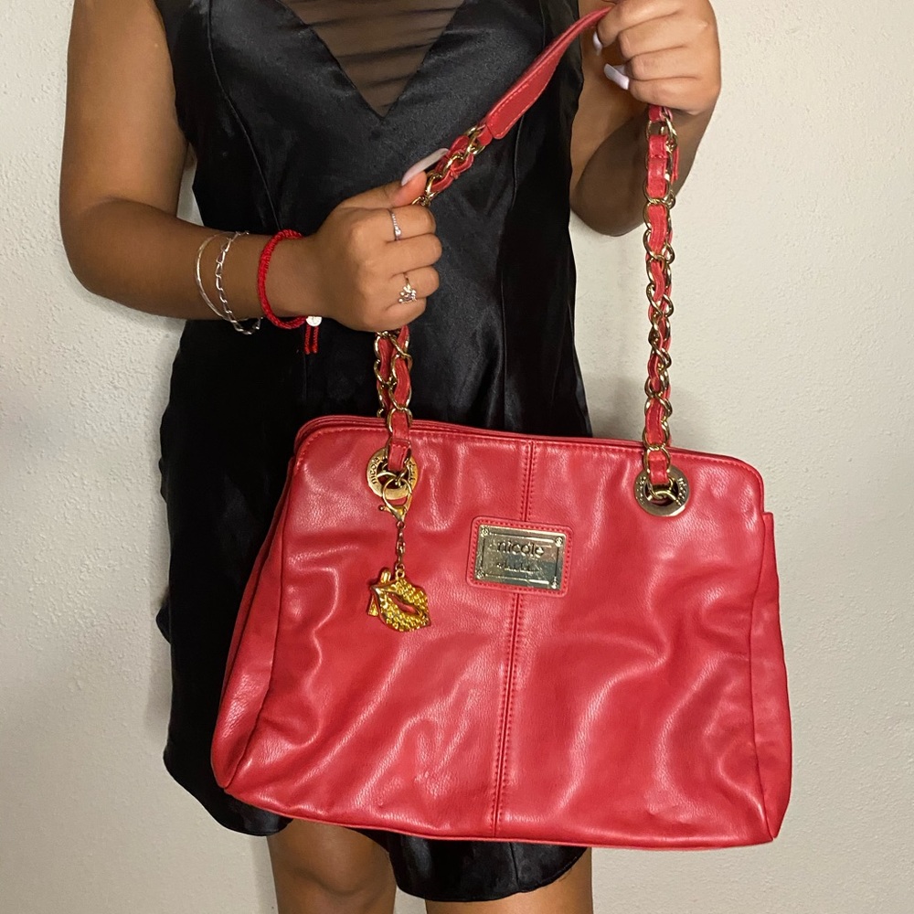 red Nicole Miller bag 💋
